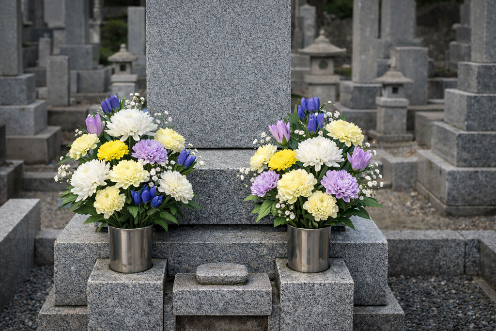 お墓の供花でNGなのは？供えてはいけない花と正しい選び方