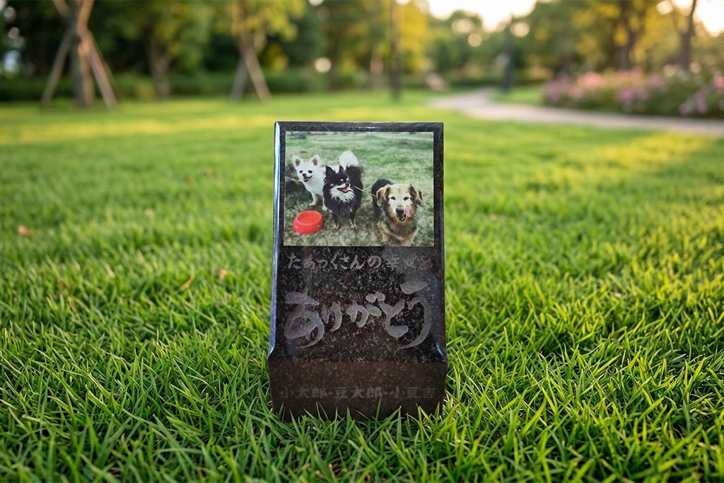 ペット用の墓石を作っていただきました。