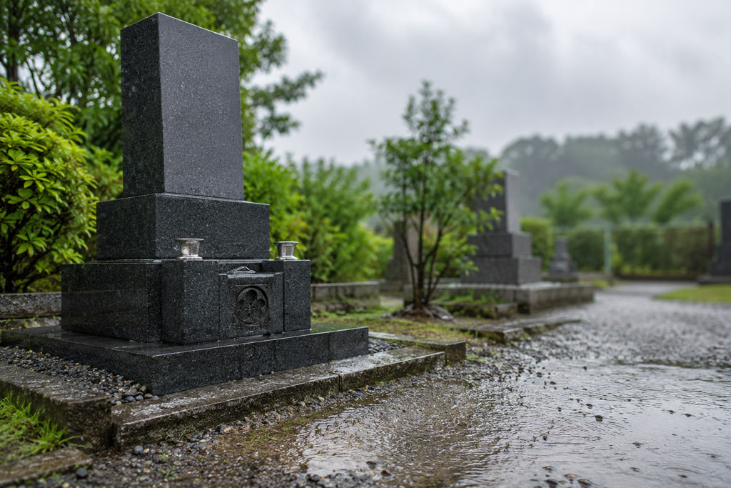 雨の多い季節に要注意？お墓が傾く原因と早めに確認したいポイント